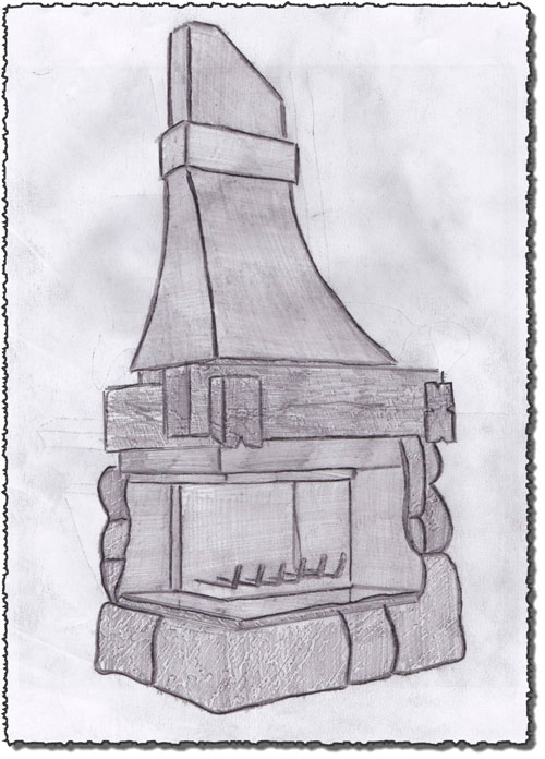 kamin risynok tryohstennuy